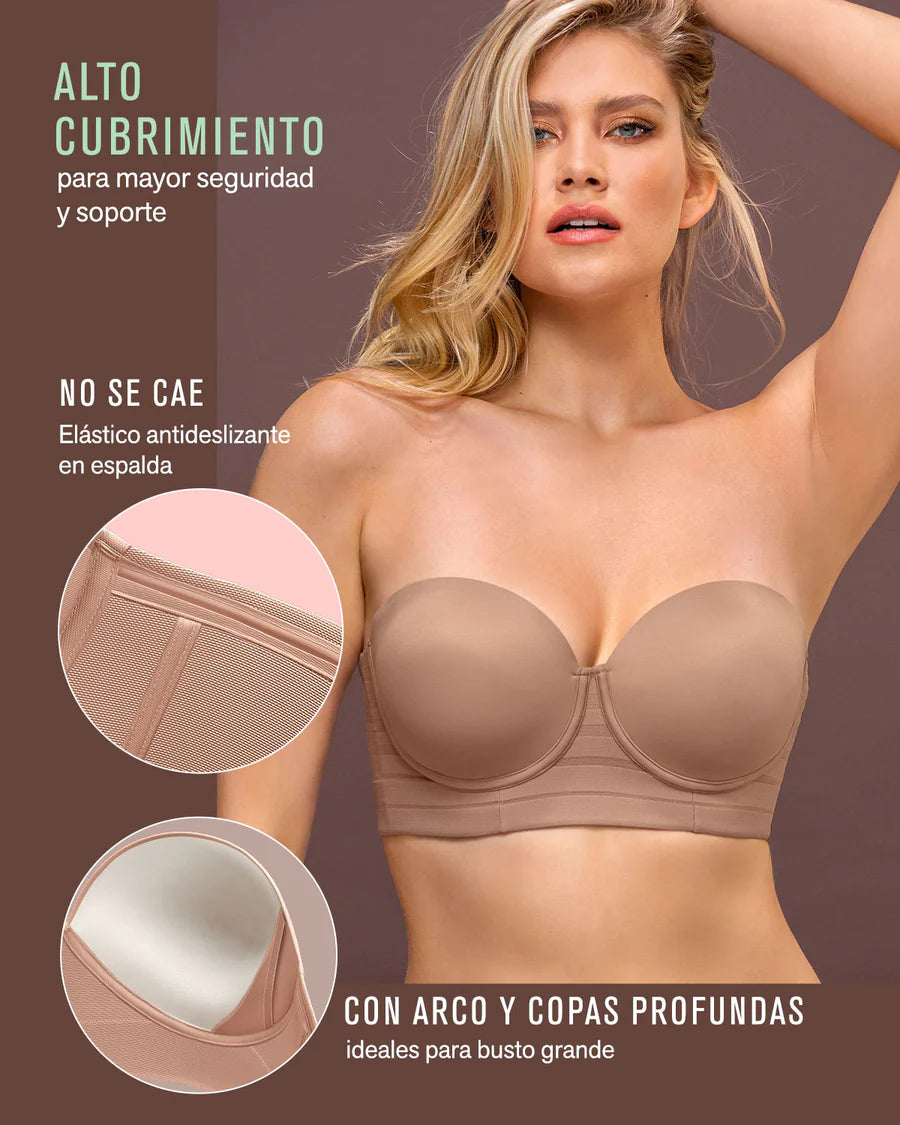 Brasier tipo bustier support strapless