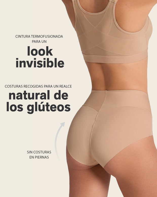 Panty hípster tiro alto de control fuerte de abdomen