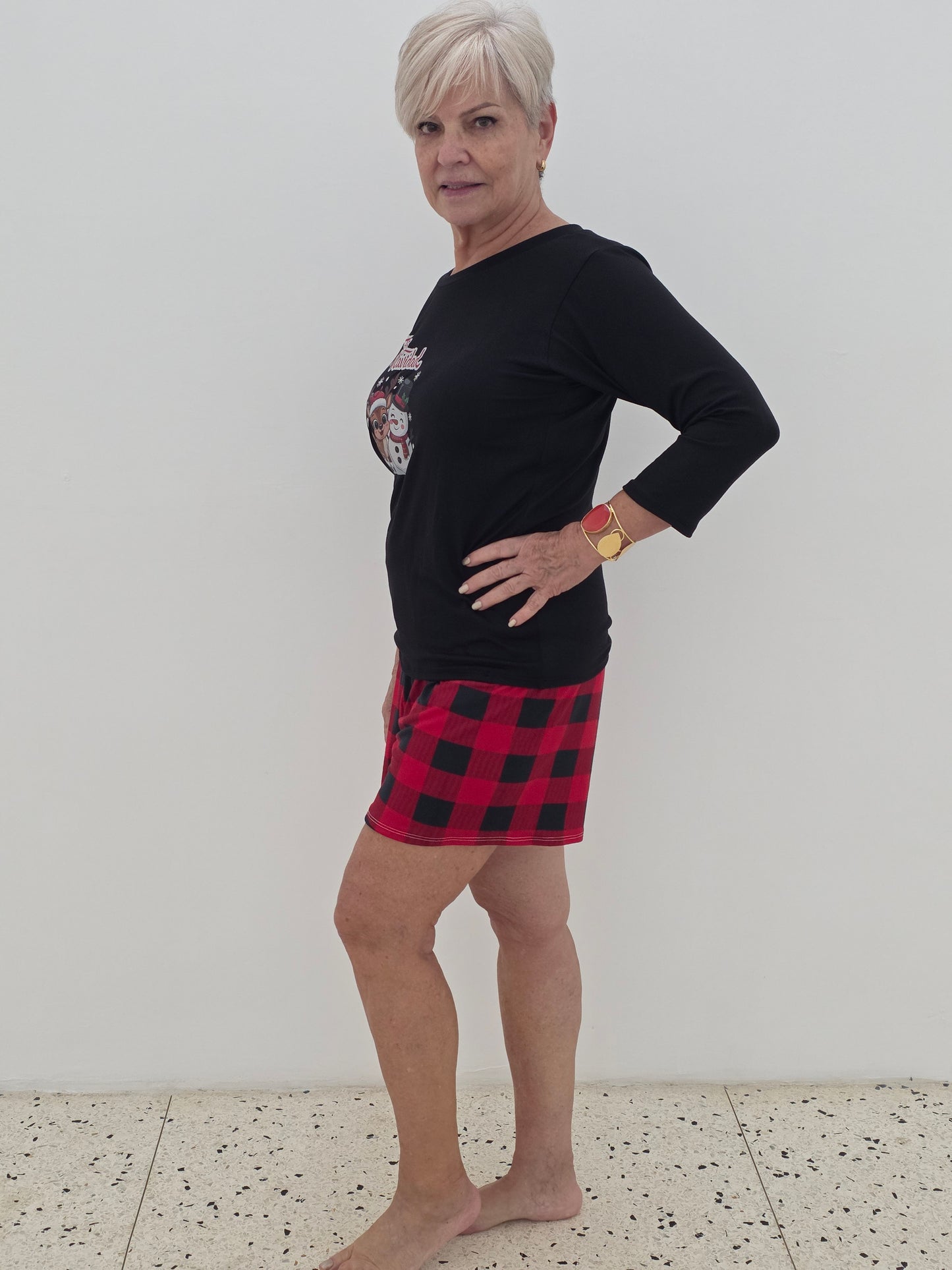 PIJAMA SHORT NAVIDAD