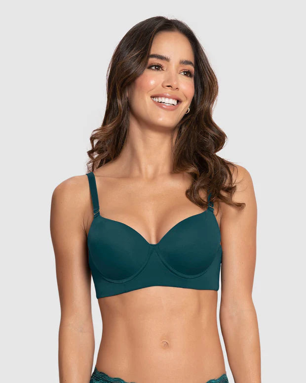 Brasier triangular de realce alto copa lisa