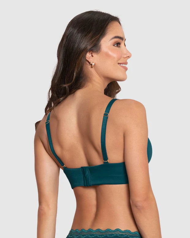 Brasier triangular de realce alto copa lisa