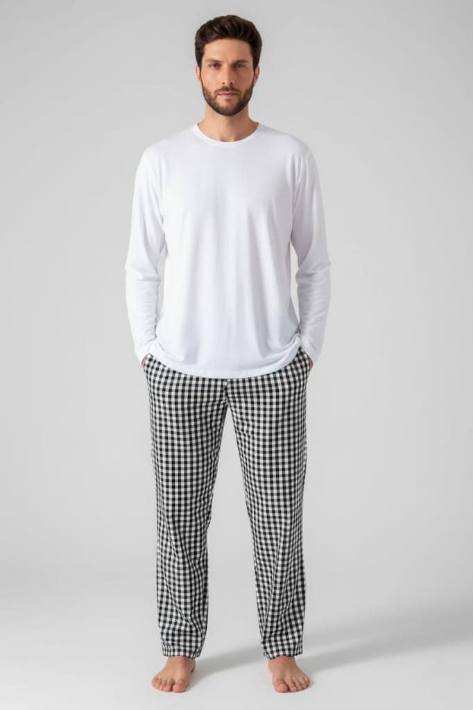 Conjunto de blusa y pantalón de manga larga by La Beauté