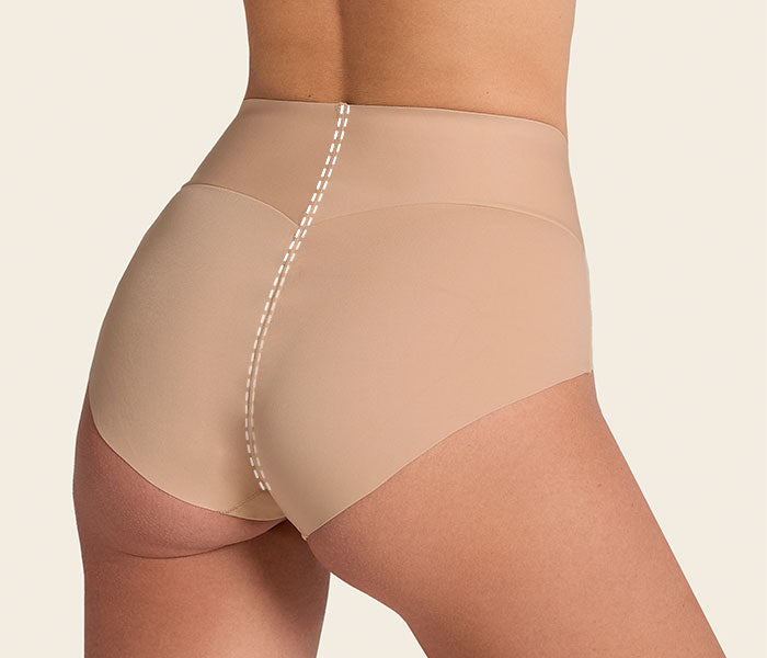 Panty hípster tiro alto de control fuerte de abdomen